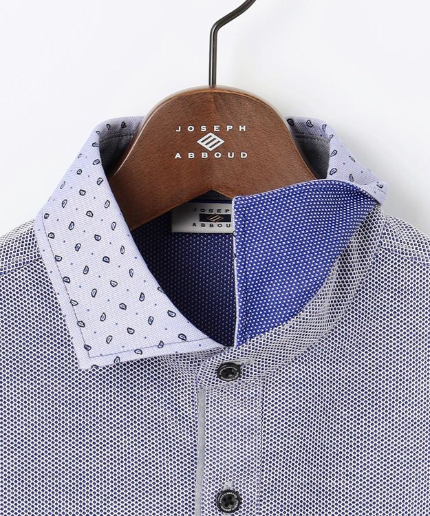 JOSEPH ABBOUD 【サスティナブル】オーガニックコットンダディ  ポロ ブルー系