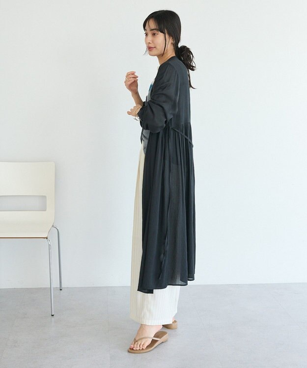 CRAFT STANDARD BOUTIQUE ヴィンテージボイルワンピース/羽織 Charcoal Gray