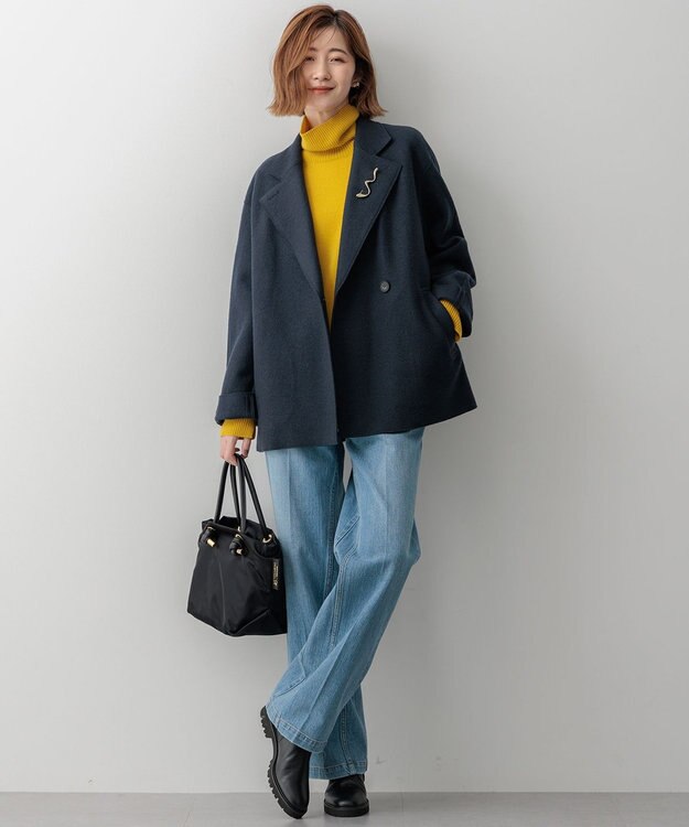 23区 S 【RED CARD TOKYO×23区】デニム ワイドパンツ ライトブルー