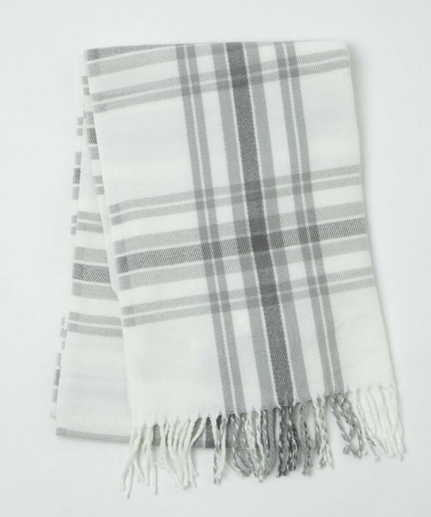 WEGO 【ユニセックス着用ITEM】大判ストール ライトグレー