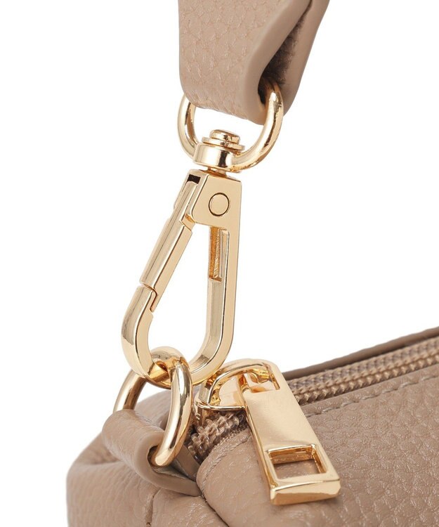AMERICAN HOLIC 【2点セット】2WAYワンハンドルミニトート+ポーチ Gray Beige