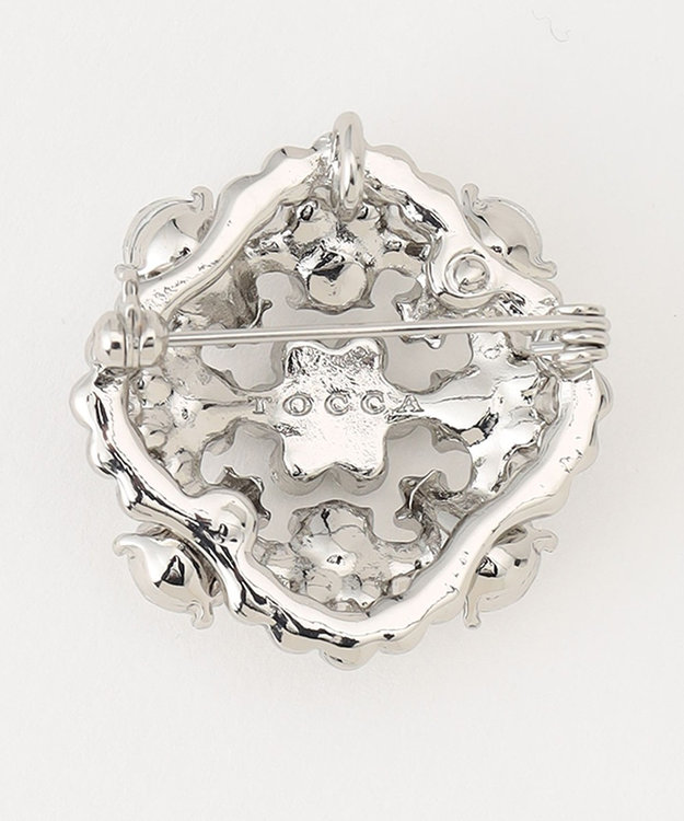 TOCCA CLOVER BIJOUX BROOCH NECKLACE 2WAY ブローチネックレス シルバー系