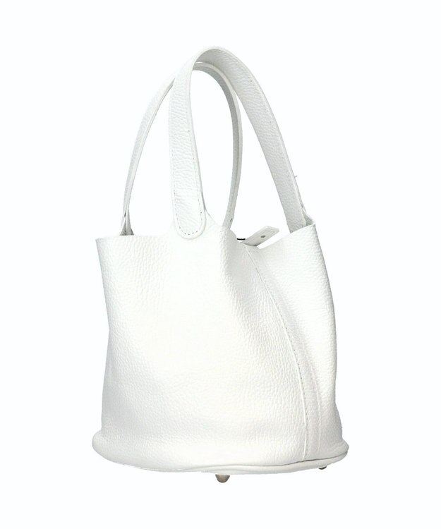 INTER-CHAUSSURES 【ANDREA CARDONE】レザーバケットバッグ ホワイト