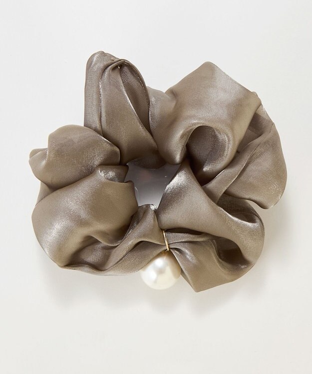 Phoebe ボリューミーシアーシュシュ　グレー/パール/大ぶり グレー