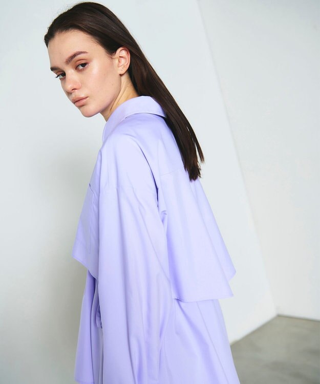 GRACE CONTINENTAL レイヤードドロストシャツ ラベンダー