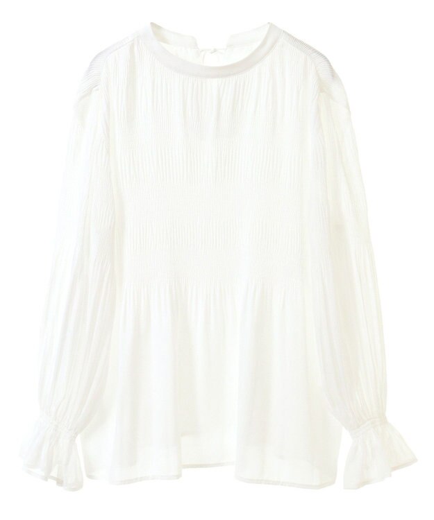 Green Parks マジョリカブラウス White