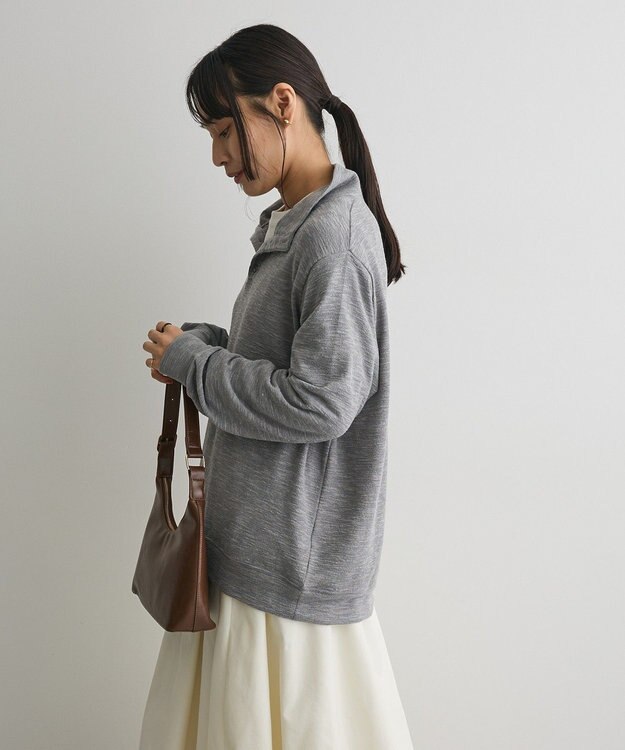 CRAFT STANDARD BOUTIQUE スタンドネックデザインプルオーバー Gray