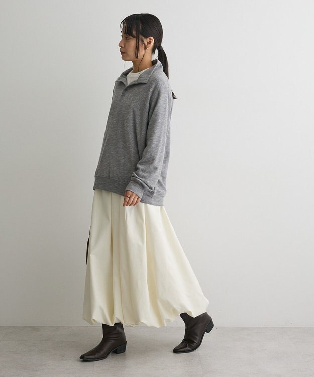 CRAFT STANDARD BOUTIQUE スタンドネックデザインプルオーバー Gray