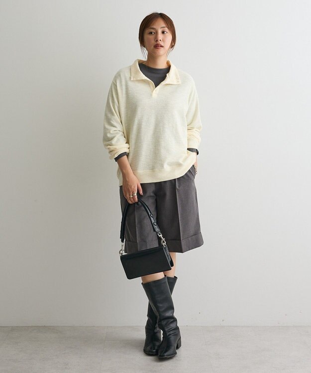 CRAFT STANDARD BOUTIQUE スタンドネックデザインプルオーバー Light Yellow