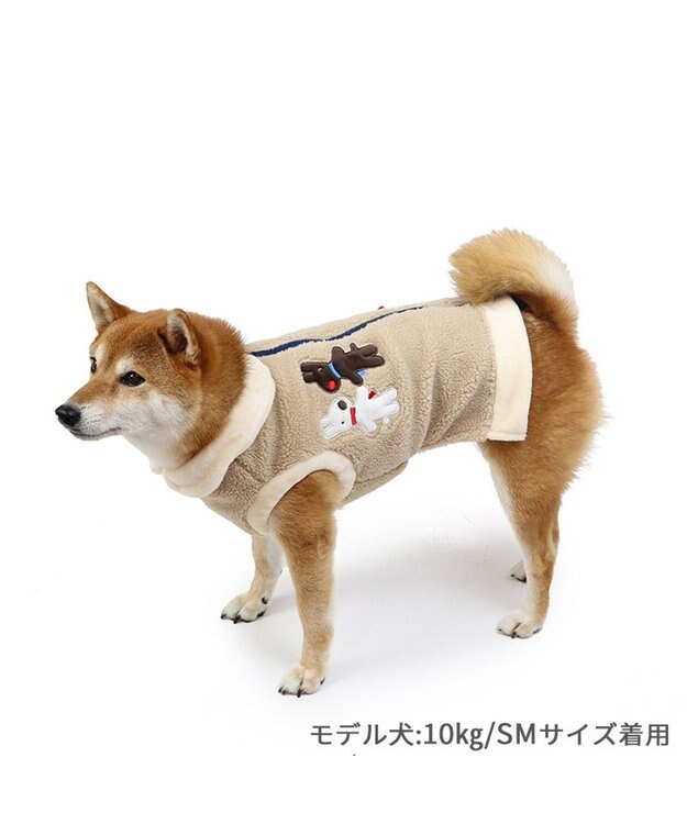 PET PARADISE リサとガスパール 背開き ベスト 《ベージュ》 中型犬 ベージュ