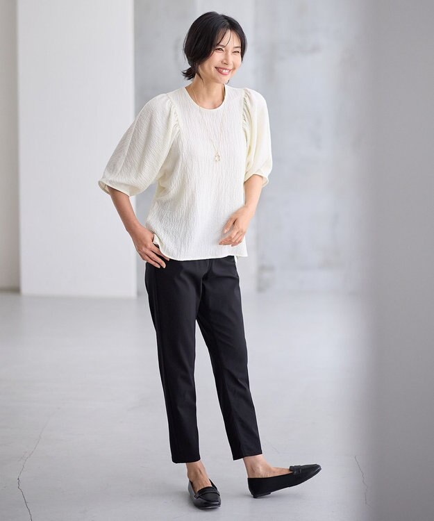 ANY 【大好評につき新色登場！/ストレッチ】大人の7daysデイリーパンツ ブラック