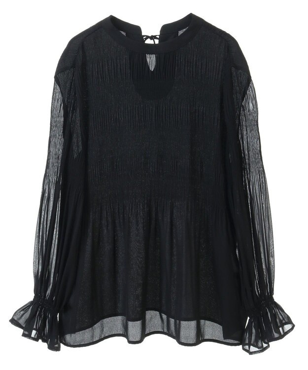 Green Parks マジョリカブラウス Black