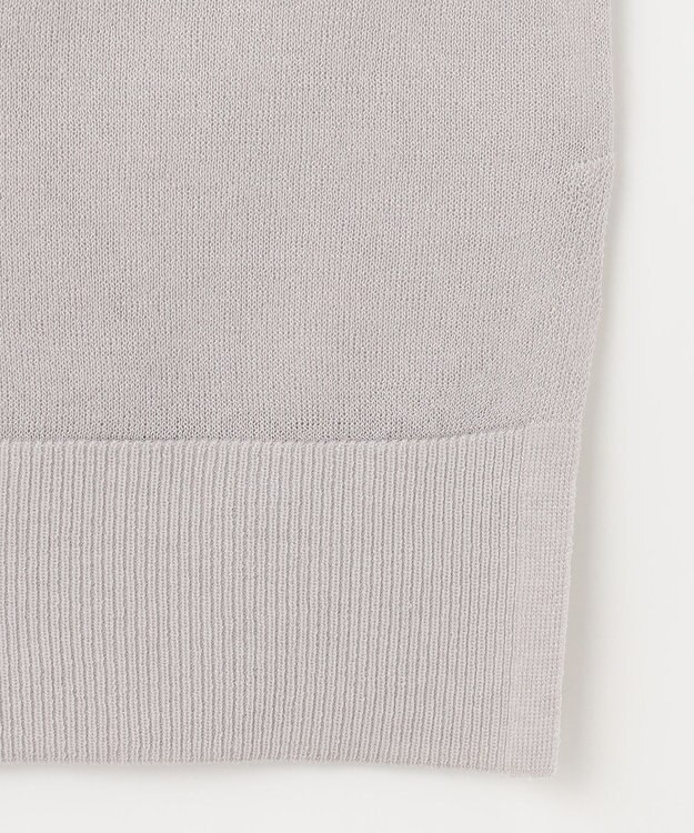 ANY SIS 【洗える】シアーVネック カーディガン ライトグレー