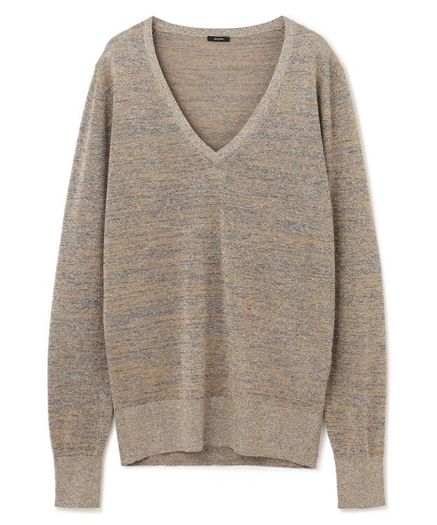 JOSEPH 【洗える】ルレックス　Vネックニット Metallic Spark