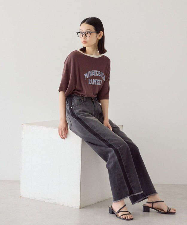 AMERICAN HOLIC サイドラインデニム Gray