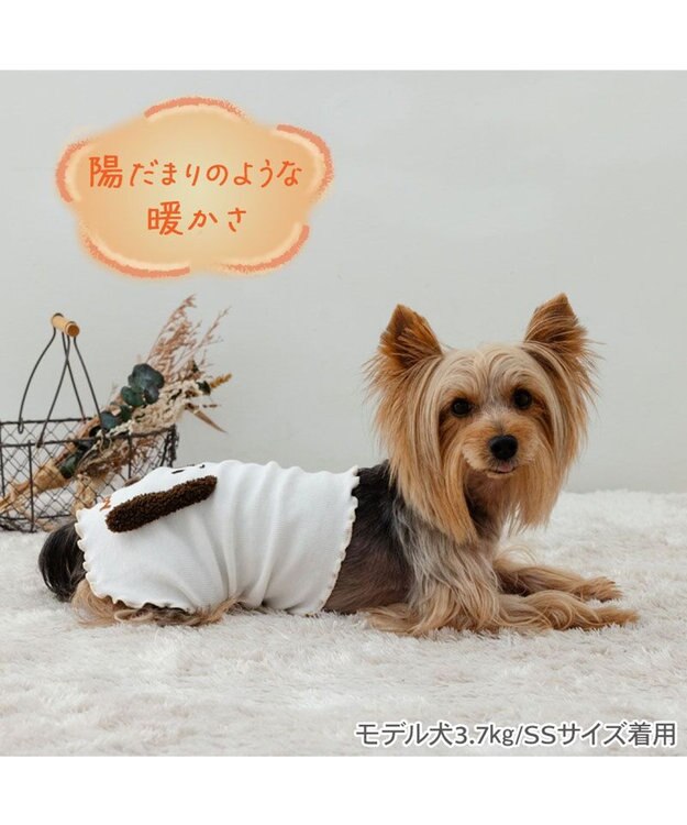 PET PARADISE スヌーピー プレミアム ペティヒート 腹巻 小型犬 ホワイト