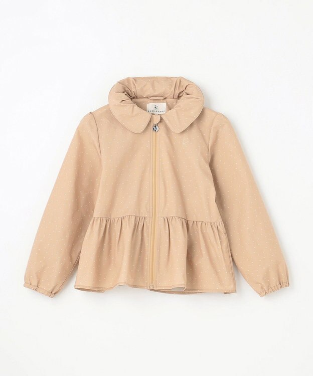 組曲 KIDS 【150-160㎝】ランダムドット ブルゾン ベージュ系5