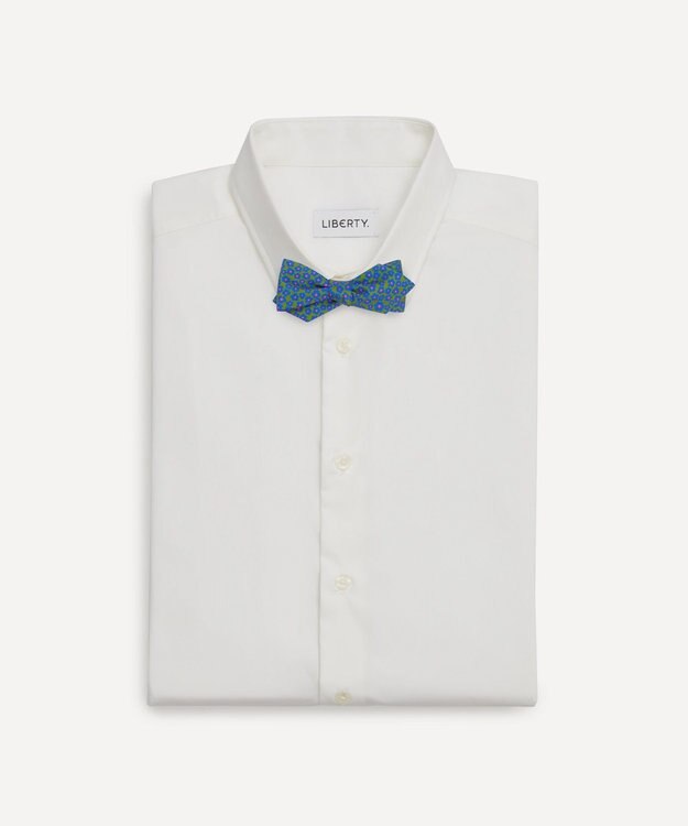 LIBERTY. ファウーナ シルク ボウタイ カーキ