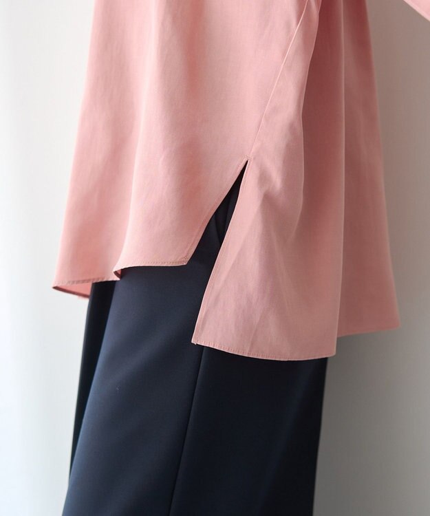 YECCA VECCA バルーン袖スキッパーシャツ Pink