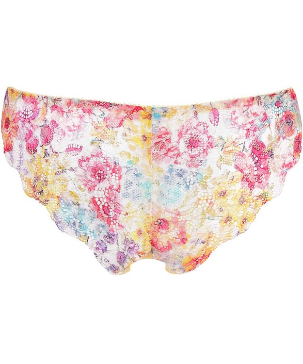 WACOAL Tバック ショーツ 【重力に負けないバストケアBra】 はきこみ丈あさめ BRA184とペア バックのかぶり広め レディース PRA484 /ワコール イエロー