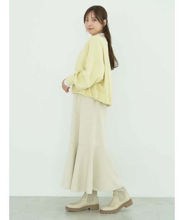 earth music&ecology シアータートルネックプルオーバー Ivory