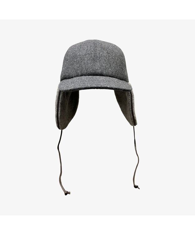 林八百吉商店 un chapeau オリジナルフライトキャップ チャコール