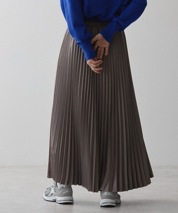 AMERICAN HOLIC サテンプリーツスカート Mocha