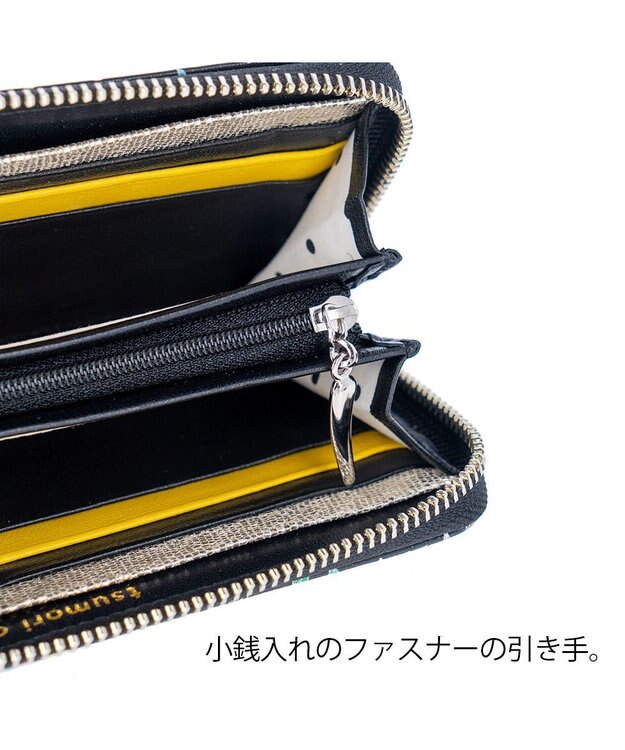 tsumori chisato CARRY 不思議の国のアリス ラウンドファスナー長財布 ブラック