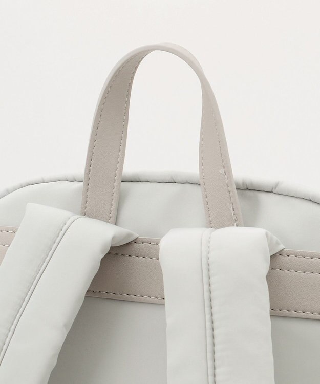 組曲 【PC用ポケット付き】ナイロンポケット バックパック アイボリー系