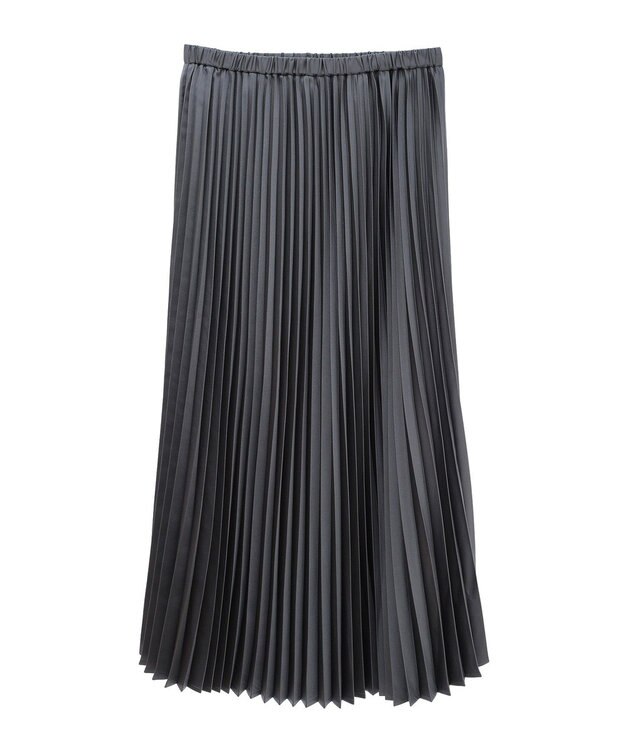 AMERICAN HOLIC サテンプリーツスカート Charcoal Gray