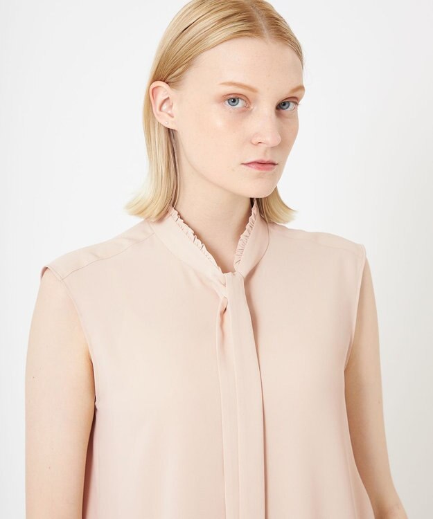 BEIGE， EVA / ボウタイブラウス Nude