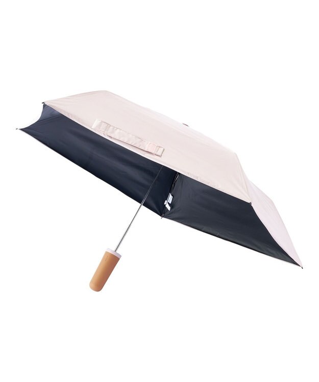 MOONBAT 【Pitaa】ハーフカプセル 無地 晴雨兼用日傘 折りたたみ傘 遮光率100%/UVカット率100%/UPF50+/遮熱効果/撥水加工/軽量/50cm ピンク