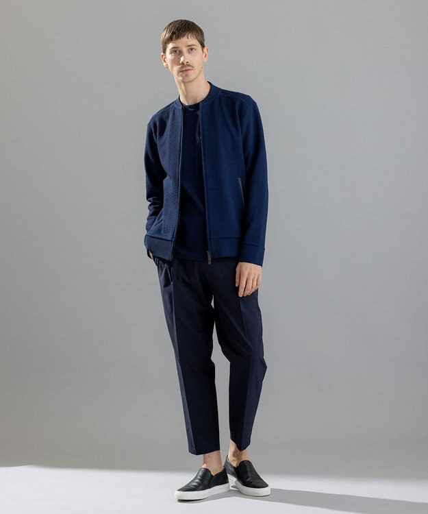 JOSEPH HOMME 【オリジナル素材】ライトタックジャージー クルーネックＴ ネイビー系
