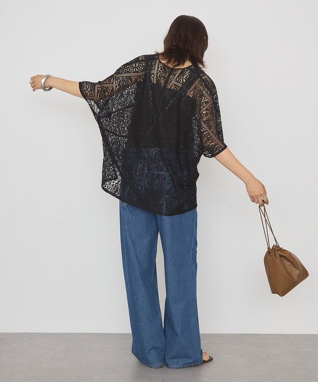 AMERICAN HOLIC レースコクーンプルオーバー Black