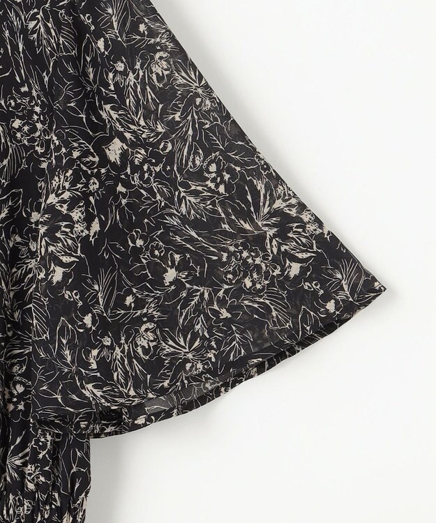 ANY SIS 【洗える】プリント ワンピース ブラック系