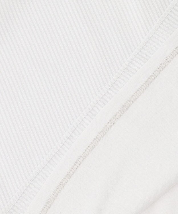 J.PRESS LADIES L シアーストライプ カットソー ライトグレー系1