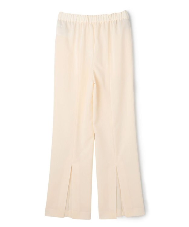 BEIGE， 【イージーケア・セットアップ対応】BATEAU / バックスリット ストレートパンツ Ecru
