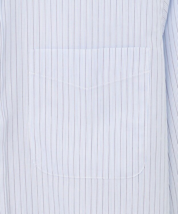 J.PRESS MEN 【PREMIUM PLEATS / 形態安定】BROADジャーミンストライプシャツ / レギュラー サックスブルー系1
