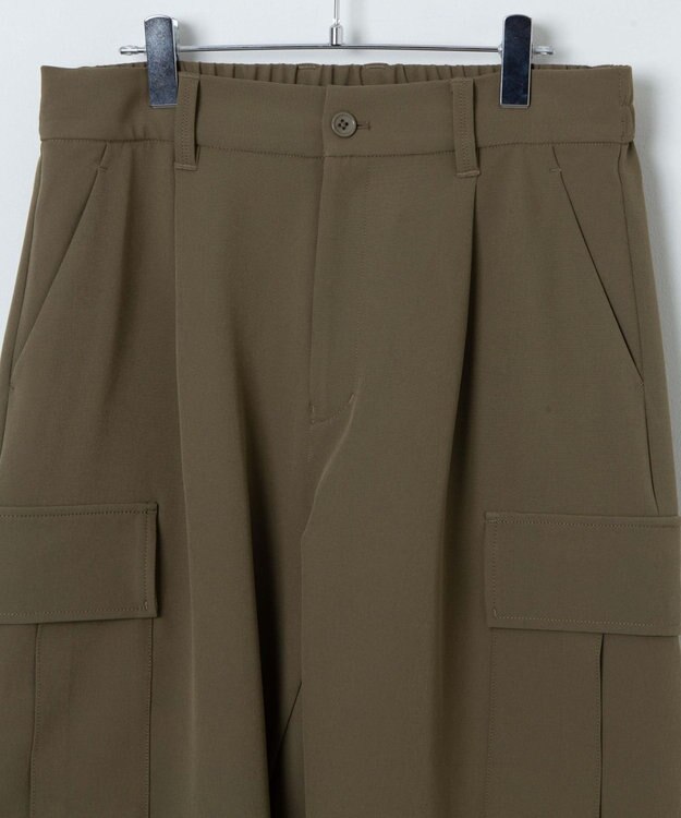 WEGO 【ユニセックス着用ITEM】トロミカーゴスラックス カーキ