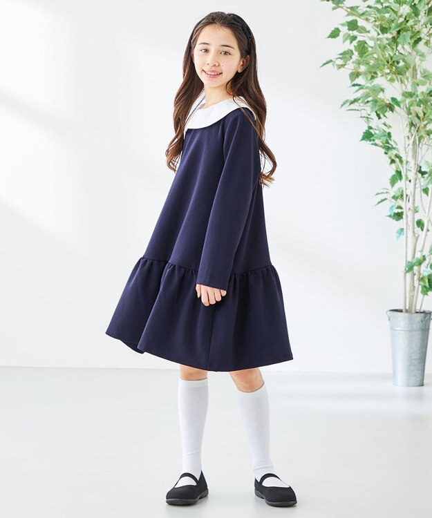 UNFILO 【110-150cm】BEAUTY MOVE ワンピース ネイビー