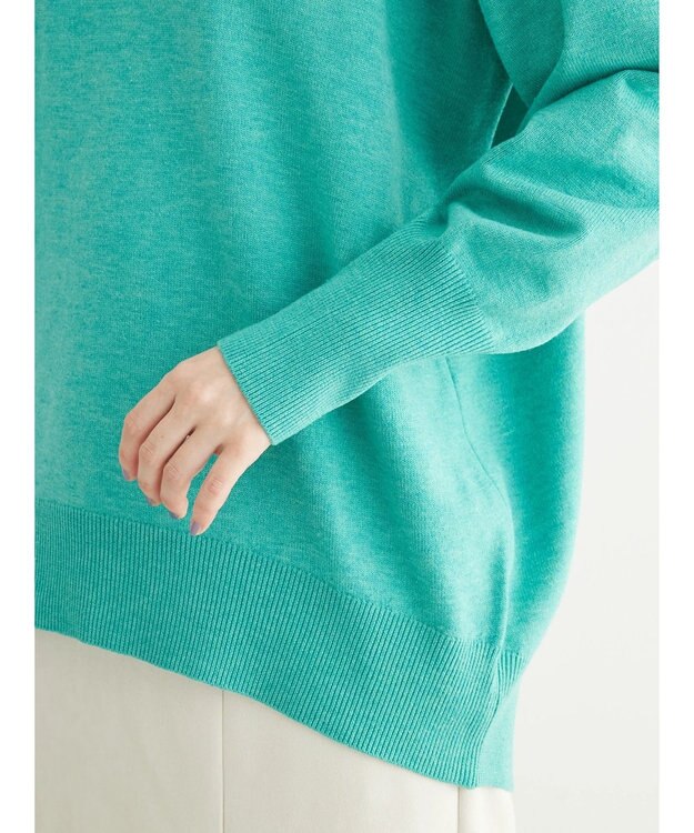 Green Parks もちやわ　モックネックプルオーバー Green