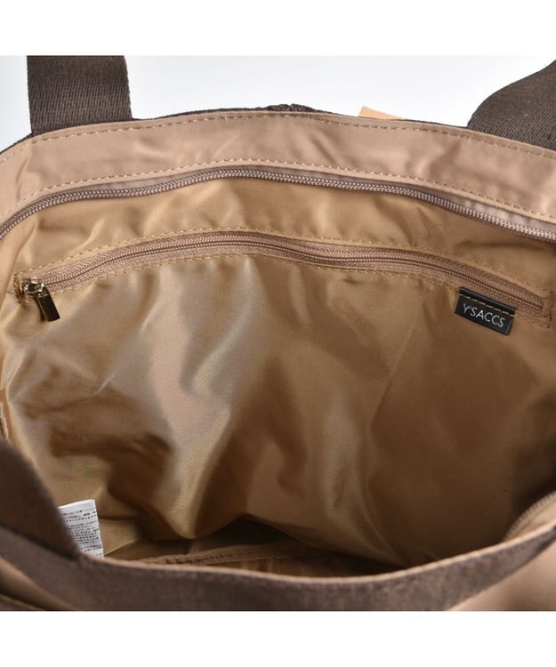 Y'SACCS 【PEANUTSコラボ】SNOOPY ダブルテープトート Mサイズ ベージュ