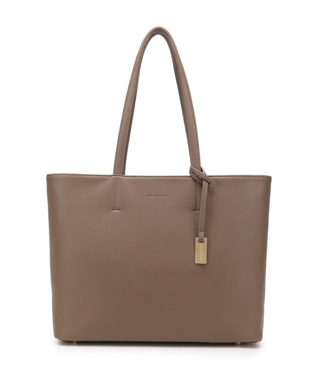 style code 【MERCURYDUO/マーキュリーデュオ】レニス　チャーム付きシンプルラージトートバッグ オーク