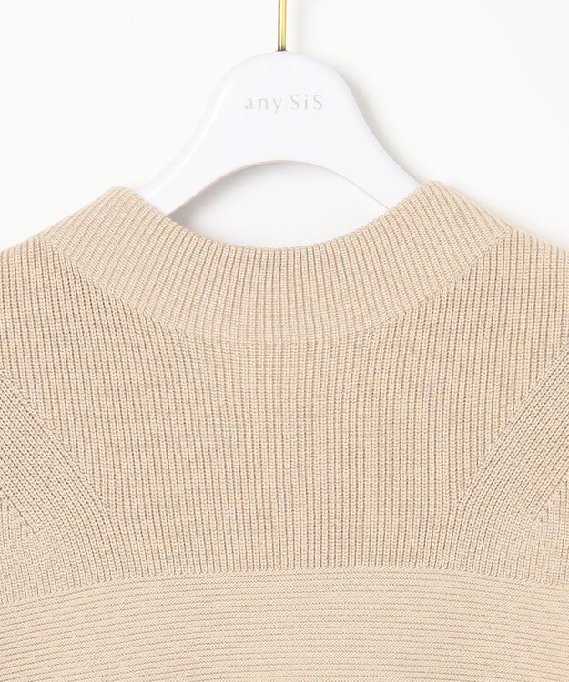 ANY SIS 【洗える】ウキウキ ニット シャンパン