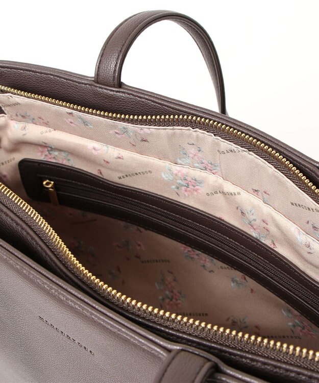 style code 【MERCURYDUO/マーキュリーデュオ】レニス　チャーム付きシンプルラージトートバッグ オーク