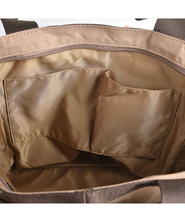 Y'SACCS 【PEANUTSコラボ】SNOOPY ダブルテープトート Mサイズ ベージュ