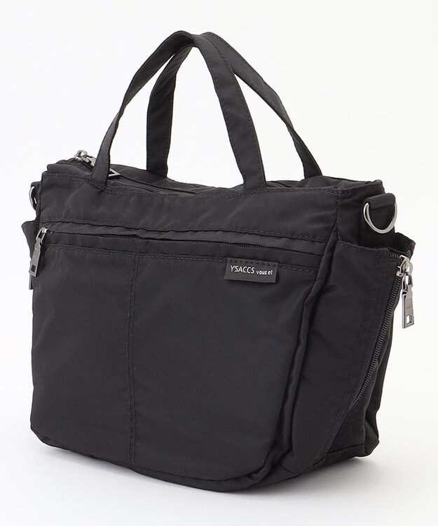Y'SACCS 【Y’SACCS vous et】サイドジップ2WAYミニトート ブラック