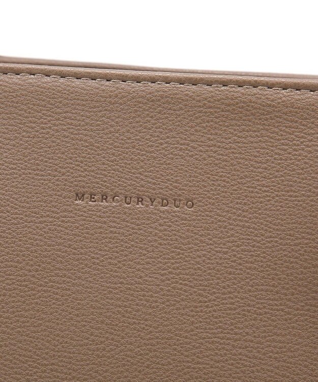 style code 【MERCURYDUO/マーキュリーデュオ】レニス　チャーム付きシンプルラージトートバッグ オーク