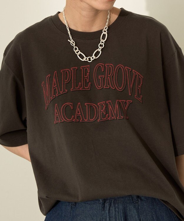 AMERICAN HOLIC バイオウォッシュ加工ロゴＴシャツ Red