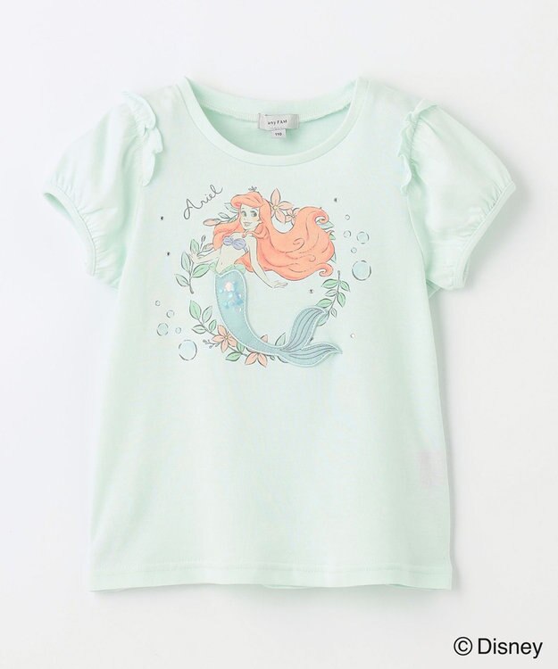 ANY KIDS 【ディズニープリンセス】アート Tシャツ ミント<アリエル>